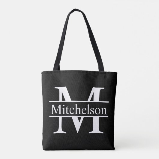 Black CBLF Monogrammed Tote Bag (Achterkant)