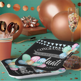 Black Celebration Class of 2023 Graduation Party Papieren Bordje