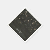 Black Celestial Dark Starry Sky zwaait elke gebeur Servetten (Hoek)