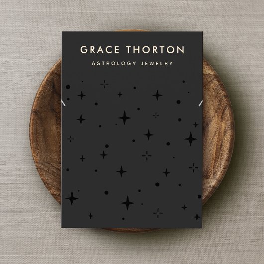 Black Celestial Star Ketting Braceley Visitekaartje