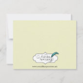 Black Celtic Eternity Knot-reactiekaart RSVP Kaartje (Achterkant)