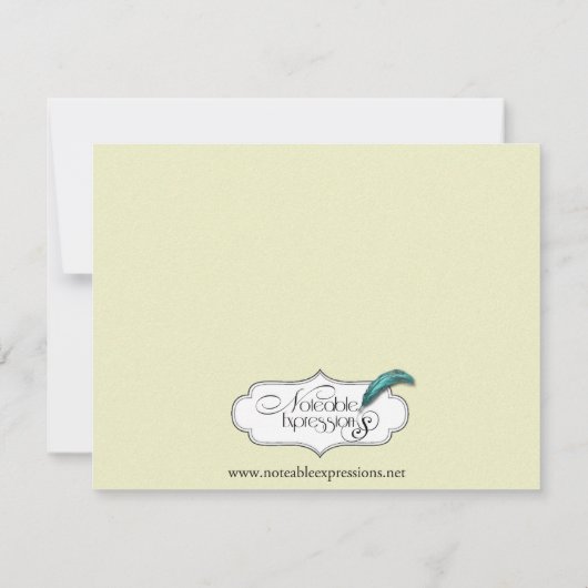 Black Celtic Eternity Knot-reactiekaart RSVP Kaartje (Achterkant)