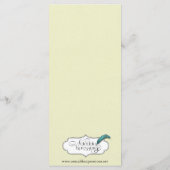 Black Celtic Eternity Knot Wedding Menu (Achterkant)