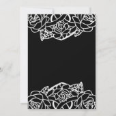 Black Celtic Heart Knot Floral Handfasting Kaart (Achterkant)