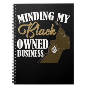 Black CEO Girl Small Business Women Notitieboek