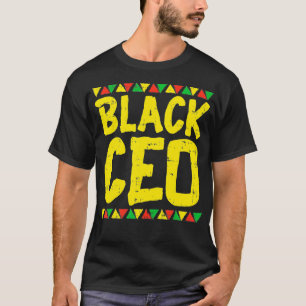 Black CEO Kente Pride African American Business Ow T-shirt