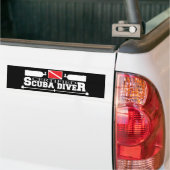 Black Certified Scuba Diver Bumpersticker (Op Truck)