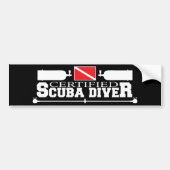 Black Certified Scuba Diver Bumpersticker (Voorkant)