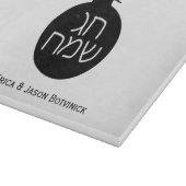 Black Chag Sameach Granaatappelglas Snijplank (Hoek)