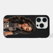 Black Chain Editorial Phone Case iPhone Hoesje (Achterkant horizontaal)