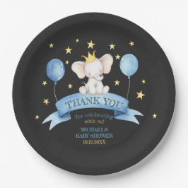 black chalk baby elephant BALLOON Papieren Bordje