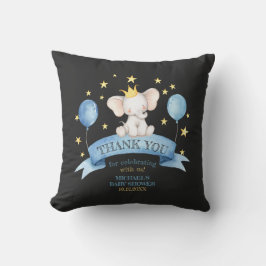 black chalk baby elephant STARS AND BALLOONS Kussen