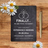 Black Chalk Board Diamond Rings Trendy Save The Date