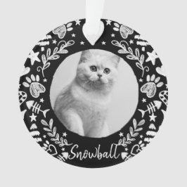 Black Chalkboard Art Lijst Cat Memorial Keepslag Ornament