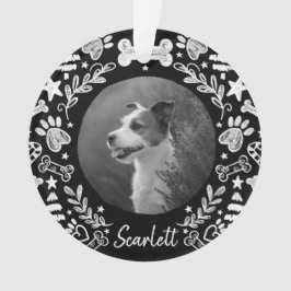 Black Chalkboard Art Lijst Dog Memorial Keepslag Ornament