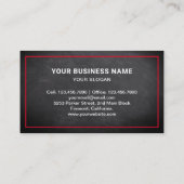 Black Chalkboard Car Towing Service Tow Truck Visitekaartje (Achterkant)