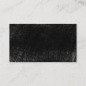 Black Chalkboard Cool Rustic  Visitekaartje (Achterkant)