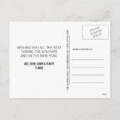 BLACK CHALKBOARD HOLIDAIRE FOTO-BRIEFKAART FEESTDAGENKAART (Achterkant)