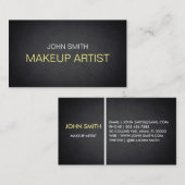 Black Chalkboard Makeup Artist Visitekaartje (Voorkant / Achterkant)