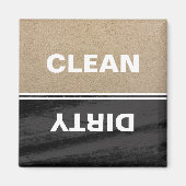Black Chalkboard Modern Dishwasher Magnet (Voorkant)