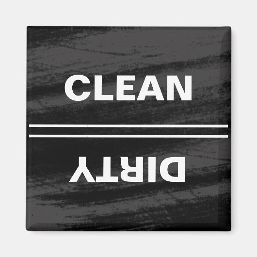 Black Chalkboard Modern Dishwasher Magnet (Voorkant)