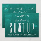 Black Chalkboard Suitup Zal ik m'n moeder zijn? Kaart (Voorkant / Achterkant)