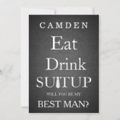 Black Chalkboard Suitup zal mijn beste zijn Kaart (Voorkant)