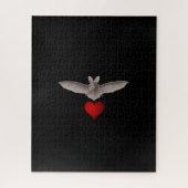 Black Challeging  Vampire Bat Love Hard Legpuzzel (Verticaal)