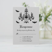 Black Chandelier en Damask RSVP (Staand voorkant)