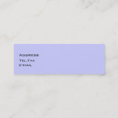 Black Chandelier Mini Visitekaartje (Achterkant)