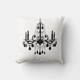 Black Chandelier Pillow Kussen