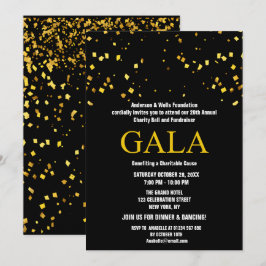 Black Charity Ball Corporate Fondsenwervende Parti Kaart