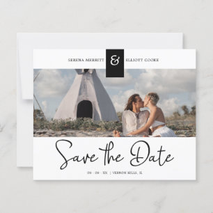 Black Cheap Custom Photo Instant Engaged Couple