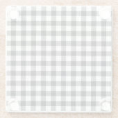 Black Check Autumn Herfst Glass Onderzetter Glazen Onderzetter (Achterkant)