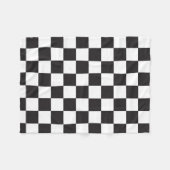 Black Checker Pattern Fleece (Voorkant (Horizontaal))