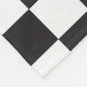 Black Checker Pattern Fleece (Hoek)
