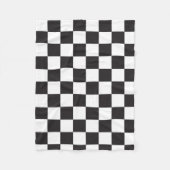 Black Checker Pattern Fleece (Voorkant)