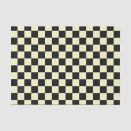 Black Checkered Picnic Check Simple Deco Pattern Tissuepapier