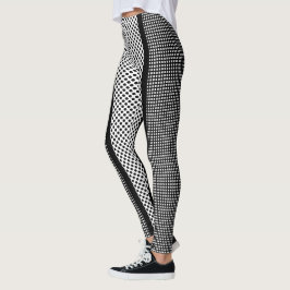 Black Checkes Stippen stripes U kiest zwarte kleur Leggings