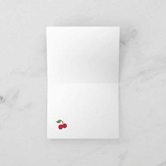 Black Cherry bedankkaart (Binnen)