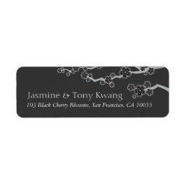 Black Cherry Blossom Zen Sakura Asian Wedding Etiket