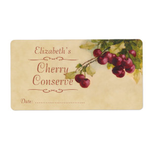 Black Cherry Canning label