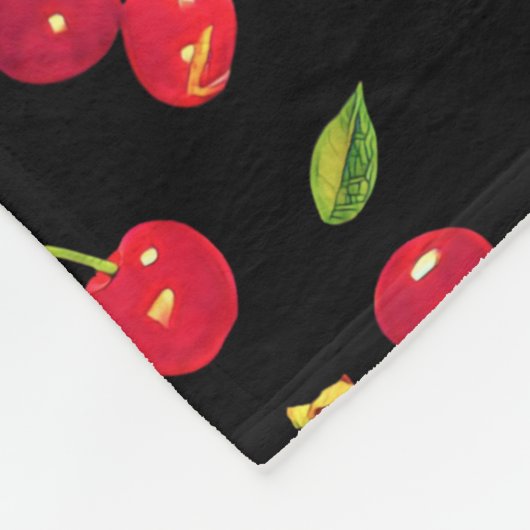 Black Cherry Fleece Blanket Deken (Hoek)