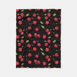 Black Cherry Fleece Blanket Deken