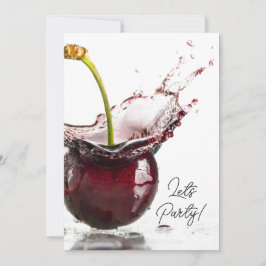 Black Cherry Party Uitnodiging
