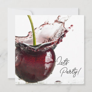 Black Cherry Party Uitnodiging
