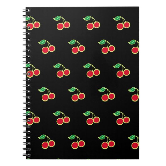Black Cherry Retro School Journal Notitieboek Gift (Voorkant)