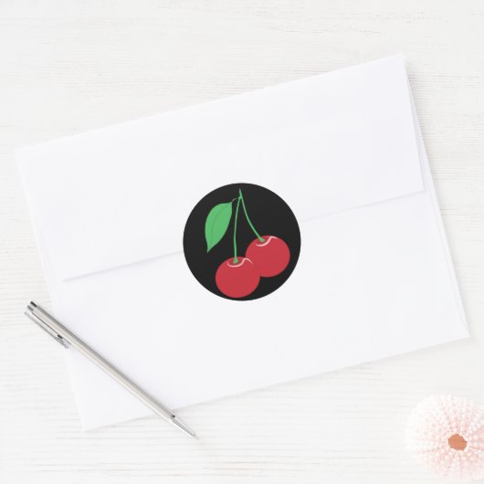 Black Cherry Sticker (Envelop)