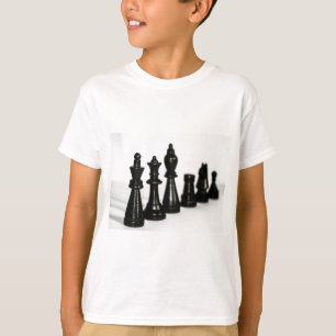 Black Chess Figuur het Perspectief van Stukken T-shirt