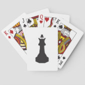 Black Chess Piece-speelkaarten Pokerkaarten (Achterkant)
